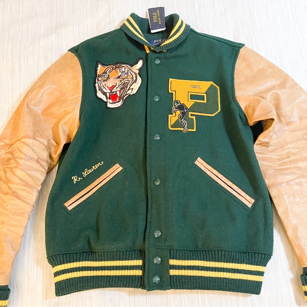 Polo Ralph Lauren Letterman TIGER Varsity Jacket- Limited Edition 🔥🔥🔥😳 - Picture 3 of 15